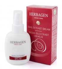 Herbagen crème régénérante pour peau normale/mixte à base de bave d'escargot 95% naturel 100gr